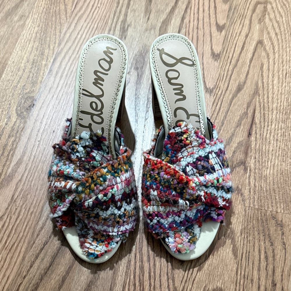 Sam Edelman Women's Colorful Woven Mules